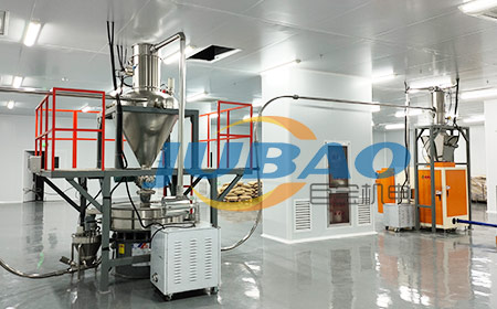 安徽銅陵客戶真空上料機(jī)現(xiàn)場